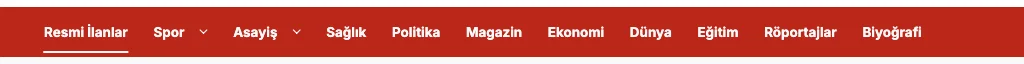 Header Navigation — Navigasyon