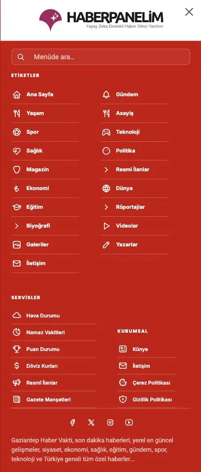 Mobile Menu — Full Accent
